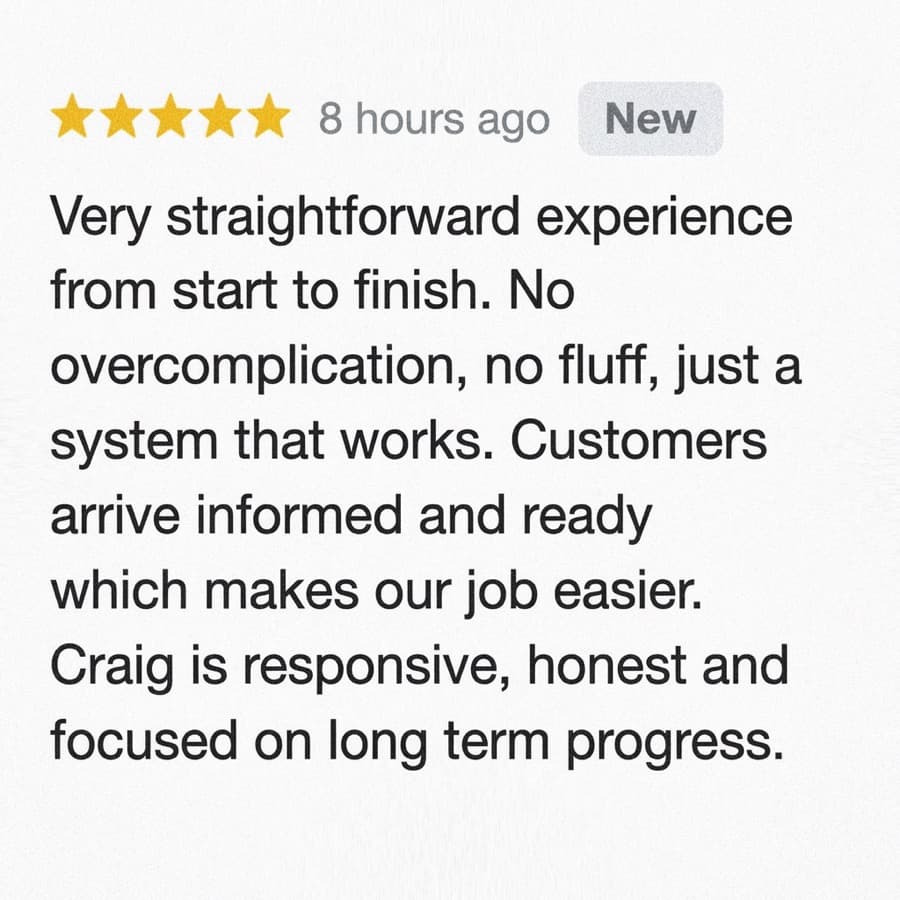 Client review screenshot