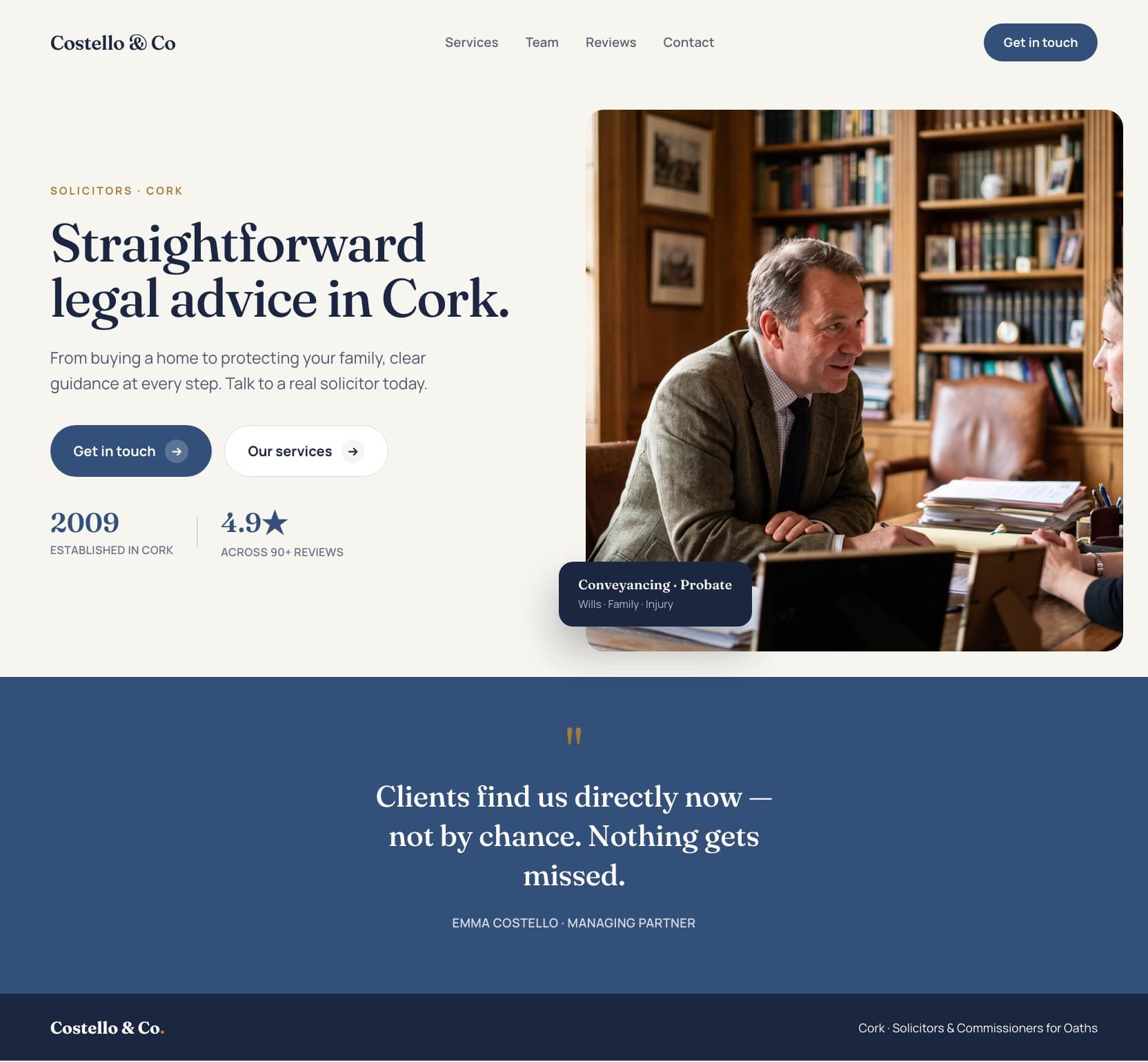 Generated law firm website