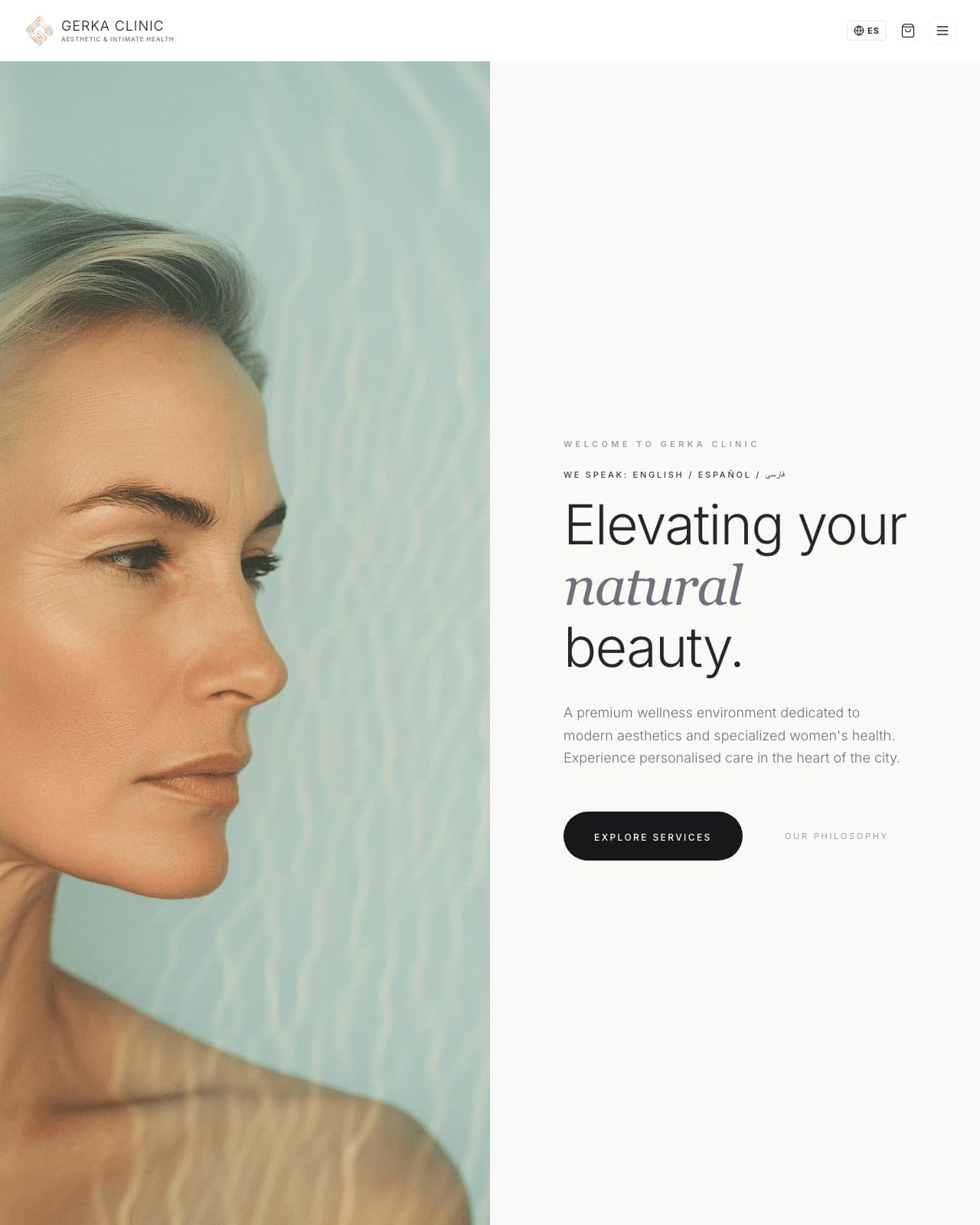 Gerka Clinic website by Webnua