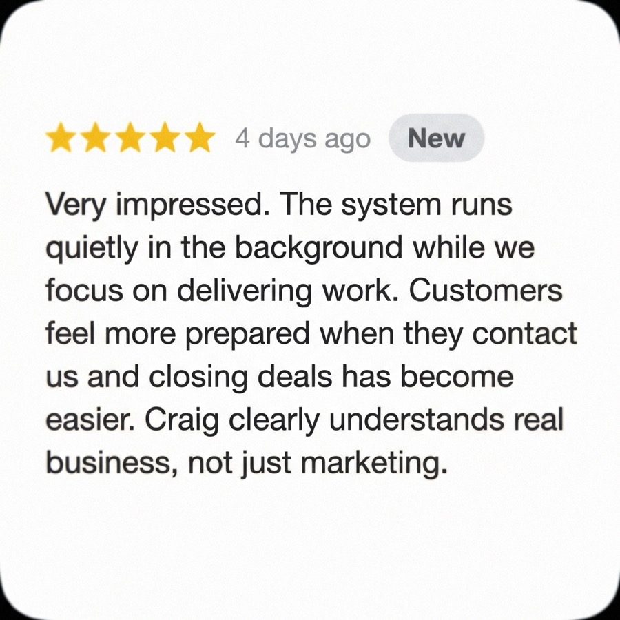 Client review screenshot
