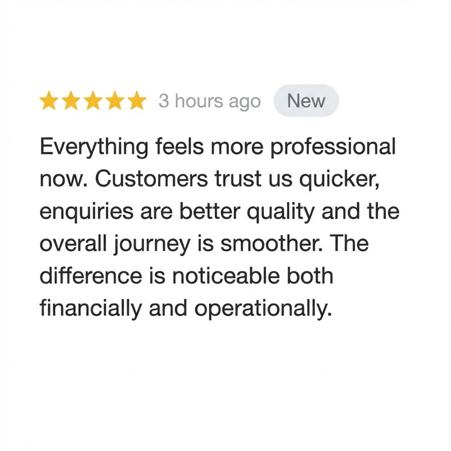 Client review screenshot