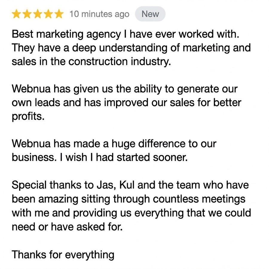 Client review screenshot