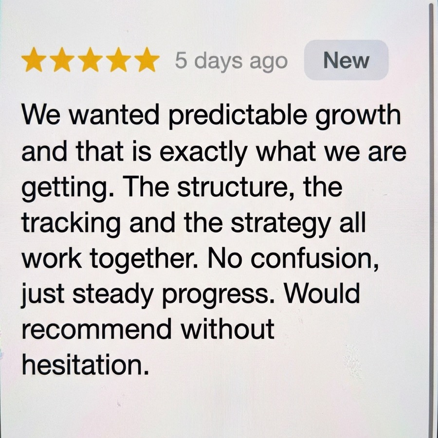 Client review screenshot