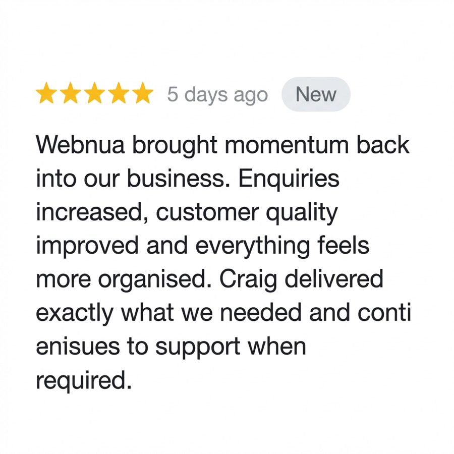 Client review screenshot