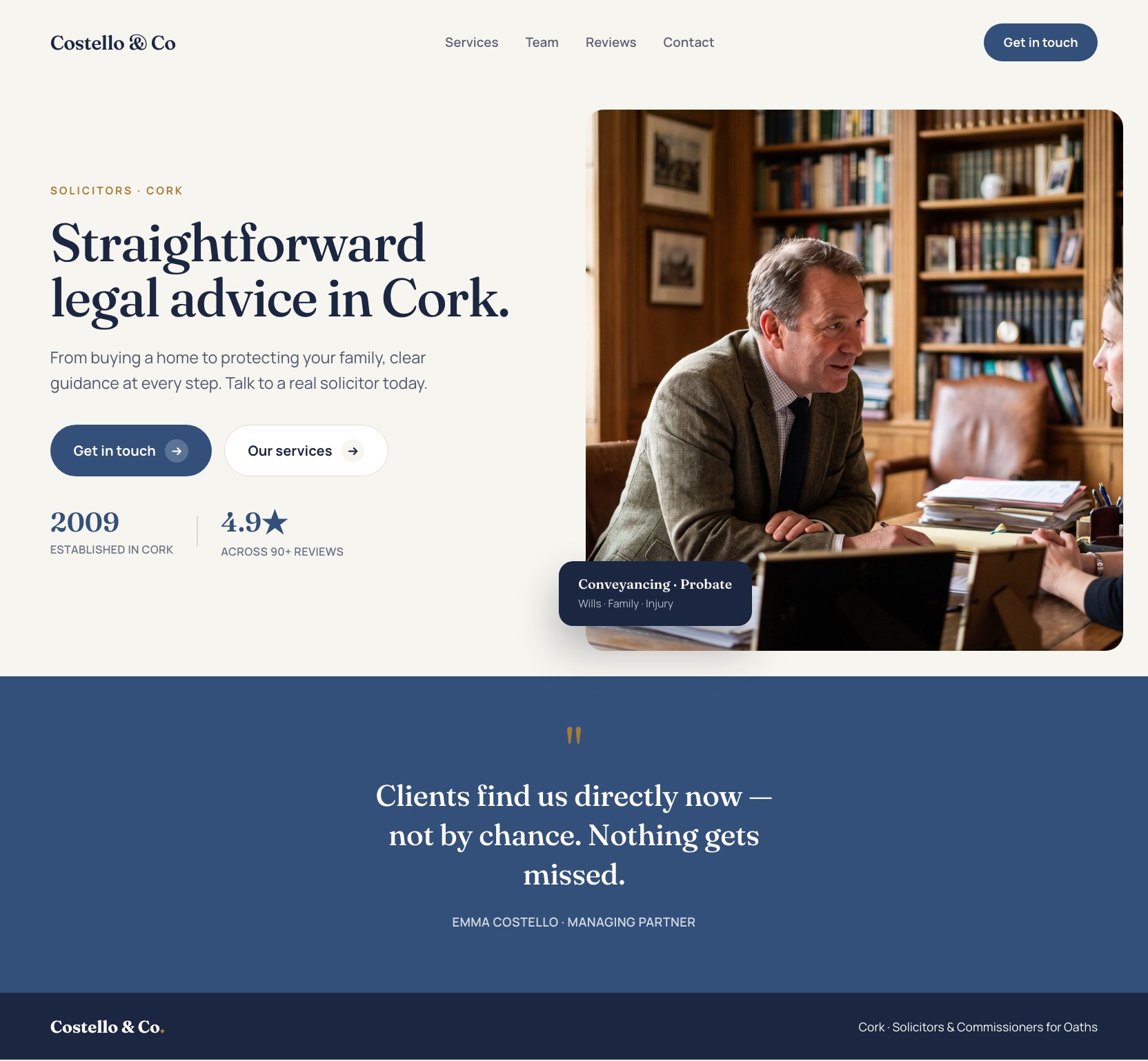 Niamh Kelly · Galway — website built by Webnua